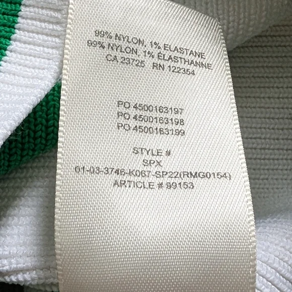 Aritzia Babaton White Gloss Green Sculpt Knit Criss Cross Cropped Tank Small - Picture 8 of 11